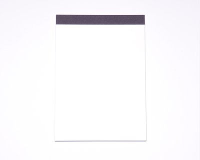 Schreibblock mit schokobraunfarbenem Deckblatt - DIN A4