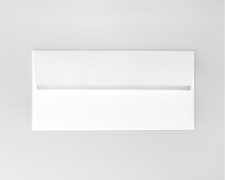 COTTON WOVE, Premium White - DIN lang 11 x 22 cm