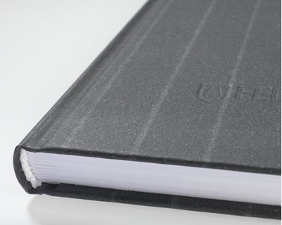 Notizbuch S "SAVILE ROW PINSTRIPE, Dark Grey" 