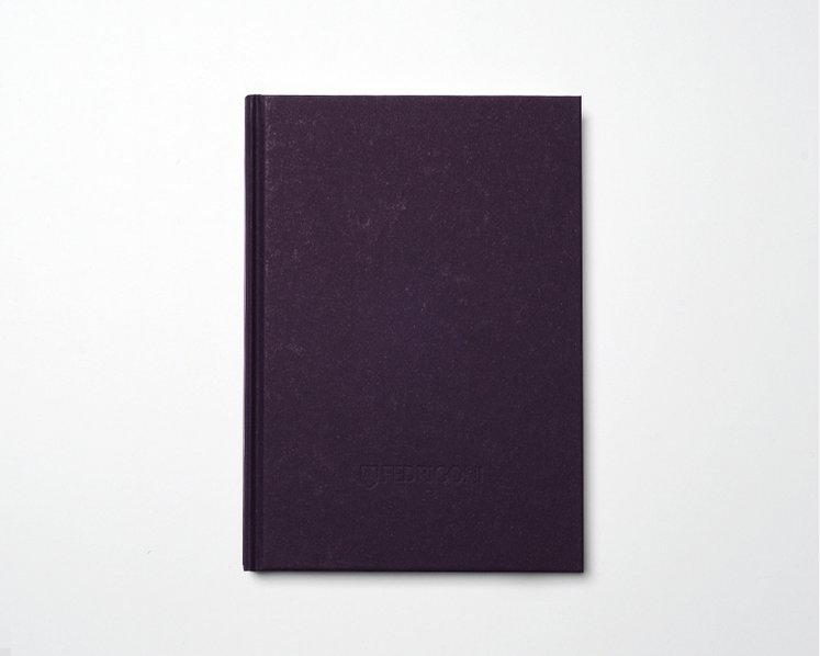 Notizbuch M "SAVILE ROW PLAIN, Aubergine" 