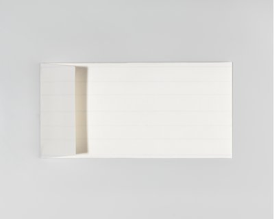 SAVILE ROW PINSTRIPE, White - DIN lang 22 x 11 cm