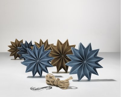 Weihnachtssterne "MATERICA, Kraft + Acqua", 6er Set