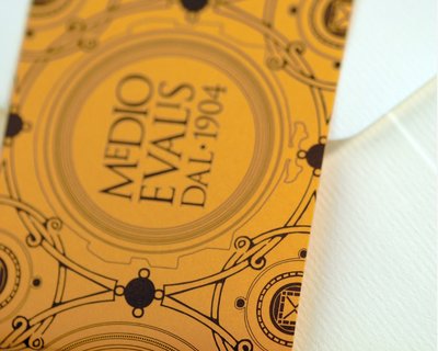 B&uuml;ttenpapier-Gru&szlig;kartenset L - FABRIANO, Medioevalis