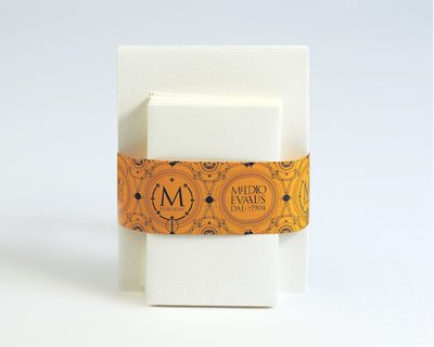 B&uuml;ttenpapier-Gru&szlig;kartenset XL - FABRIANO, Medioevalis